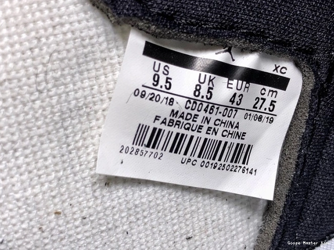 High Retro OG Panda 1 Air CD0461-007 Jordan 0728